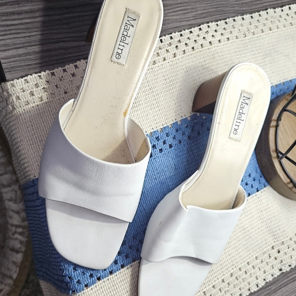 Madeline Womens 11 White Heels